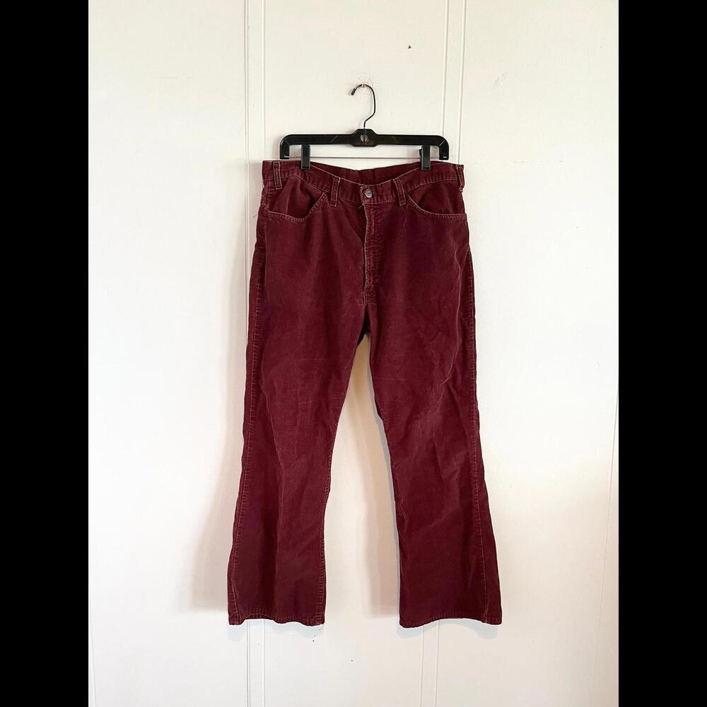 70s Levis Corduroy Bell Bottoms Flared Leg Cords 34